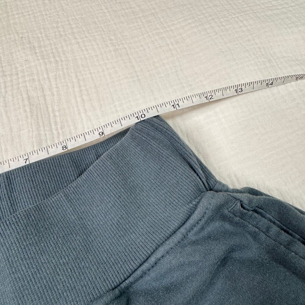 Pact Lounge Pants Blue Ribbed Waist Straight Leg Women’s Small Organic Cotton - Picture 12 of 16